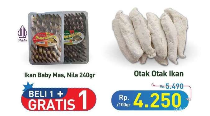 Promo JSM Hypermart Periode 3-6 Januari 2025, Beli 1 Gratis 1 Ikan Baby Nila