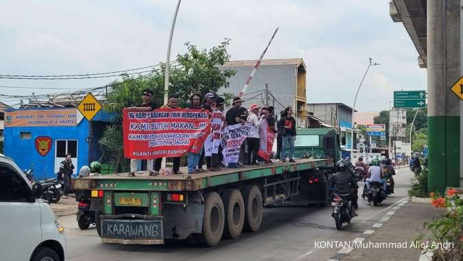 Protes Aturan Lebaran, Sopir Truk Gelar Mogok di Pelabuhan Tanjung Priok