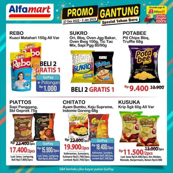 Promo Alfamart Gantung (Gajian Untung) Spesial Tahun Baru Periode 27 Desember 2022-2 Januari 2023