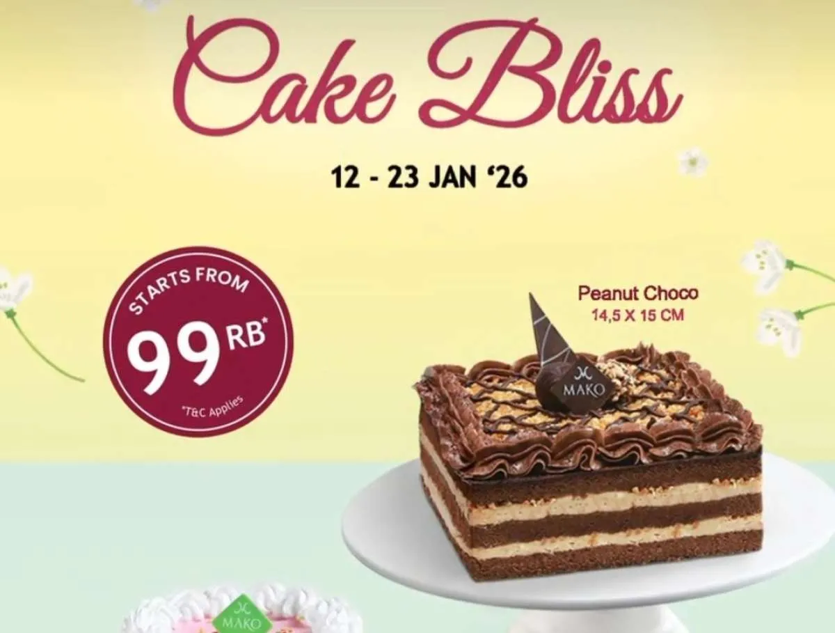 Promo Manis Cake Bliss Mako Bakery & Cream Bomb Bun Set Tous les Jours Hemat