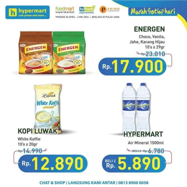 Promo Hypermart Hyper Diskon Weekday Periode 30 April-2 Mei 2024