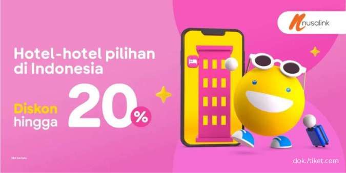 Promo Tiket.com 13-23 Nov 2023, Diskon Hotel Nusalink Asia di Indonesia Hingga 20%