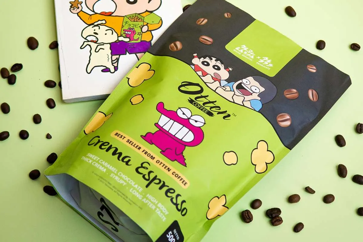 Otten Coffee Luncurkan Kopi Unik Kolaborasi Tahilalats dan Shin-chan
