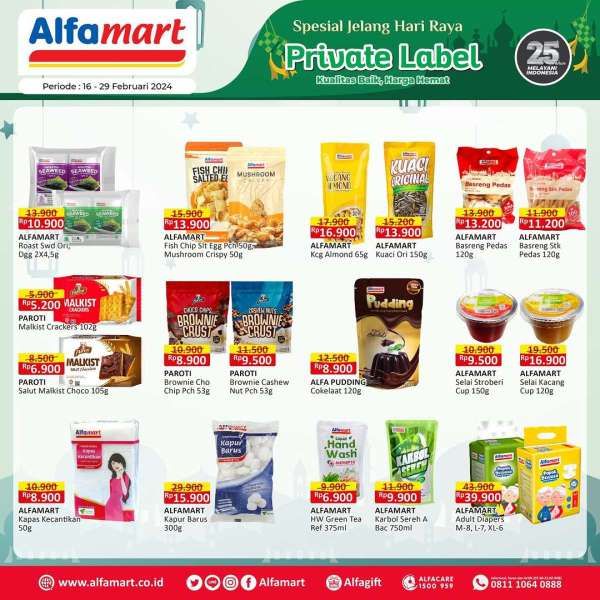 Promo Alfamart Private Label Jelang Ramadan 16-29 Februari 2024