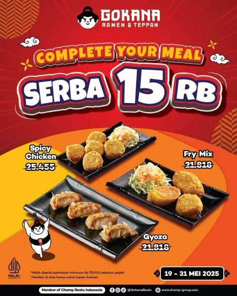 Promo Gokana Hemat Serba Rp 15.000