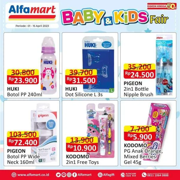 Promo Alfamart Baby & Kids Fair Periode 1-15 April 2023