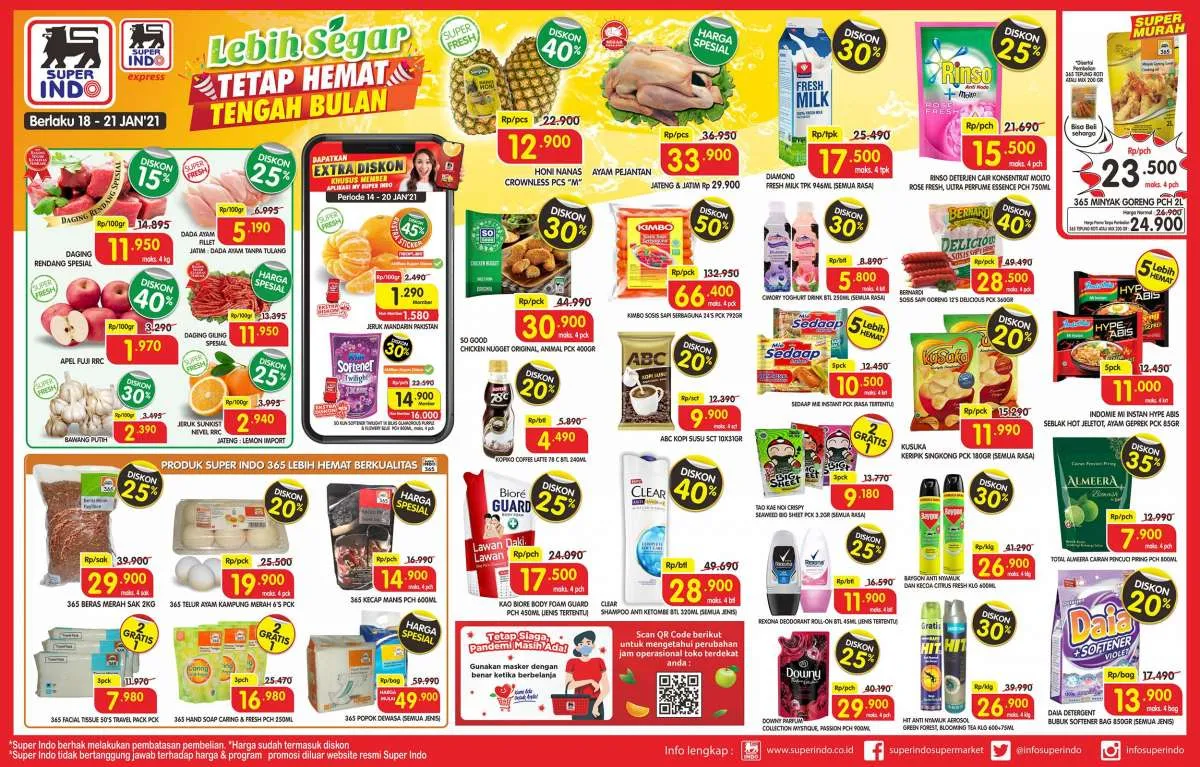 Cek lagi Promo Superindo 18-21 Januari 2021, mungkin ada diskonan tercecer!