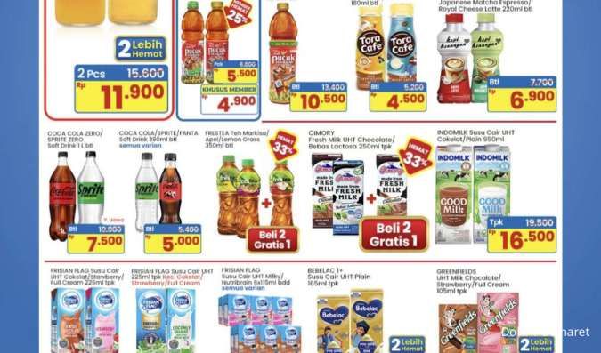 Promo Indomaret Super Hemat sampai 6 Agustus 2025, Cimory-Frestea Beli 2 Gratis 1
