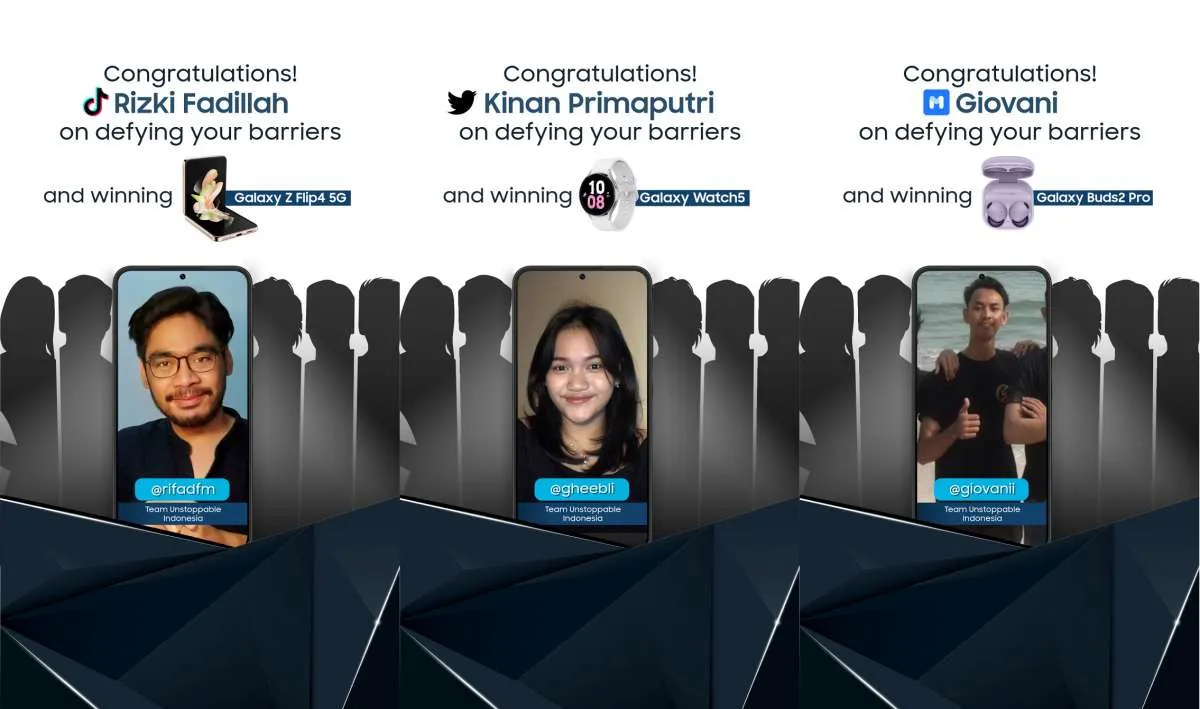 Samsung Umumkan Pemenang Program #TeamUnstoppable 2022 di Indonesia 