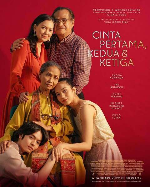 Poster film Indonesia terbaru Cinta Pertama, Kedua & Ketiga
