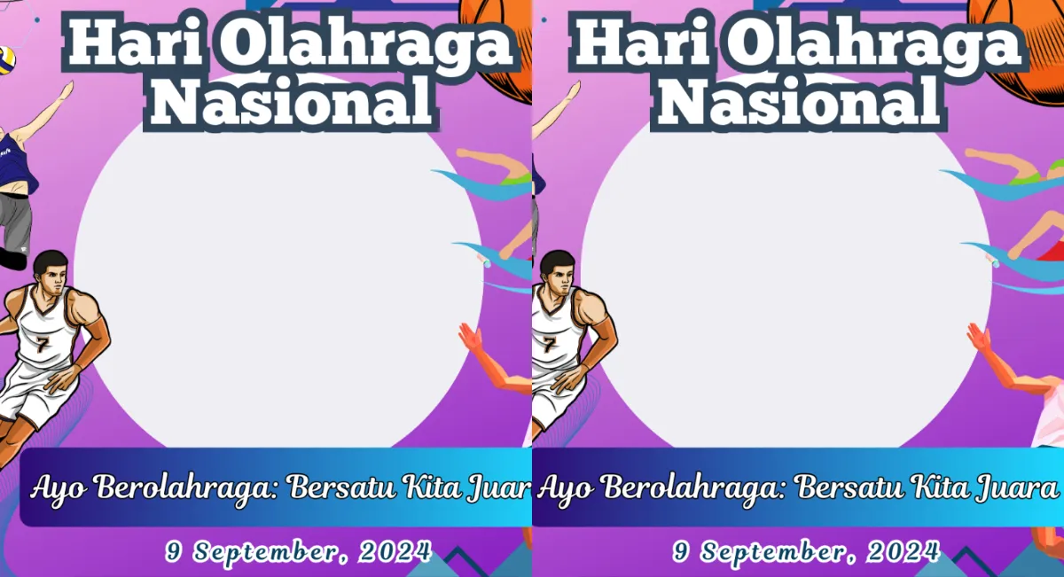 Kumpulan Twibbon Hari Olahraga Nasional 2024 yang Cocok Dibagikan di Media Sosial