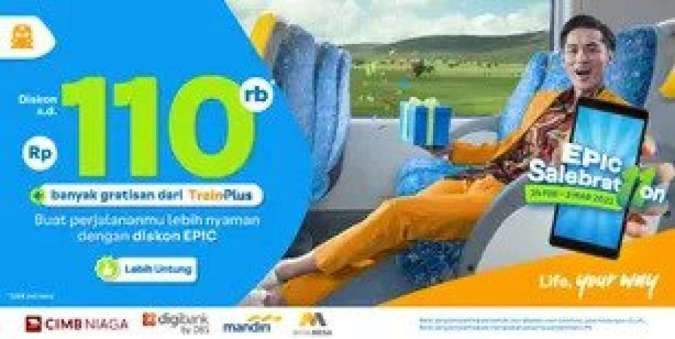 Promo Traveloka Spesial 11, Diskon Tiket Kereta Api hingga Rp 110.000