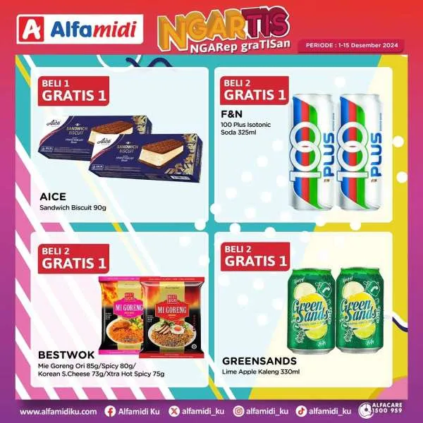 Promo Alfamidi Ngartis (Ngarep Gratisan) Periode 1-15 Desember 2024