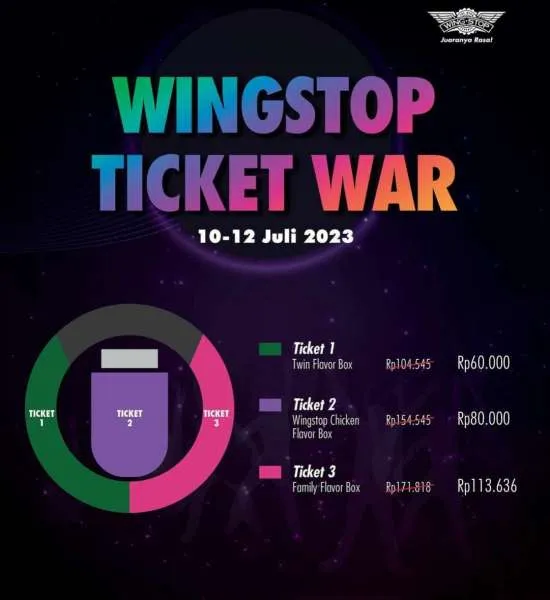 Promo Wingstop terbaru Juli 2023: Wingstop Ticket War