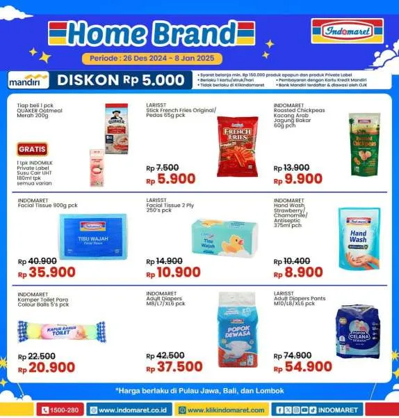 Promo Indomaret Super Hemat Periode 26 Desember 2024-8 Januari 2025