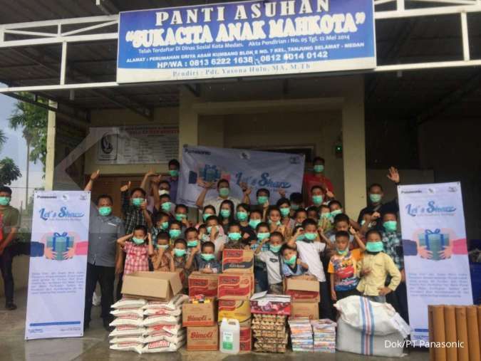 Panasonic Gobel Distribusikan Donasi Hasil Program Lets Share, Life Solutions Berbagi