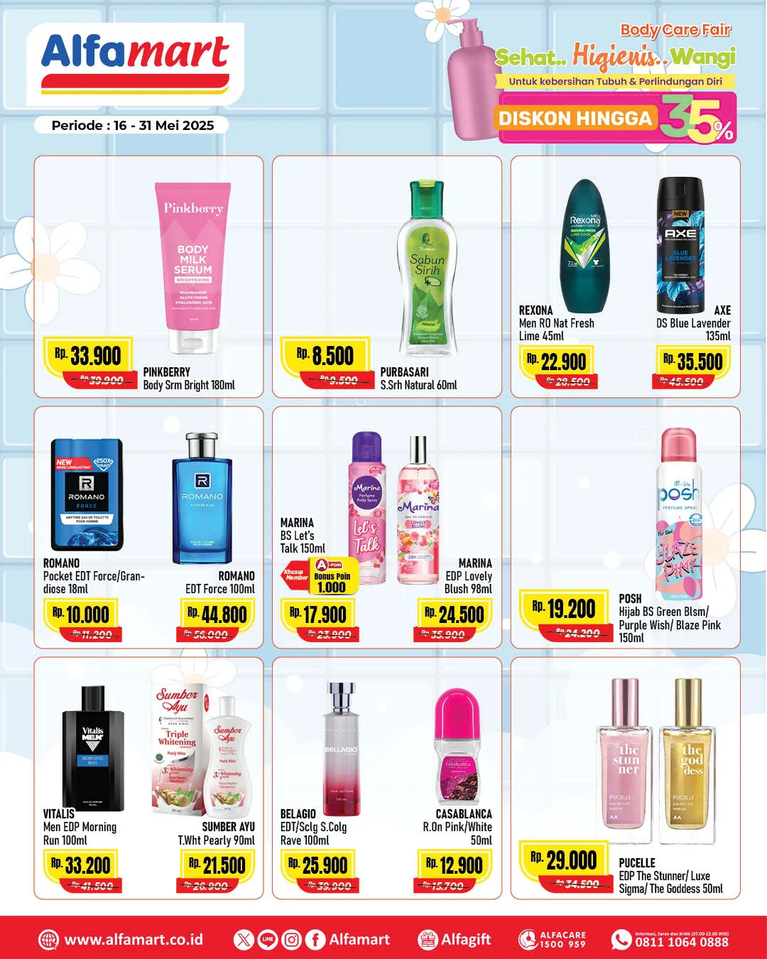 Promo Alfamart Body Care Fair Periode 16-31 Mei 2025