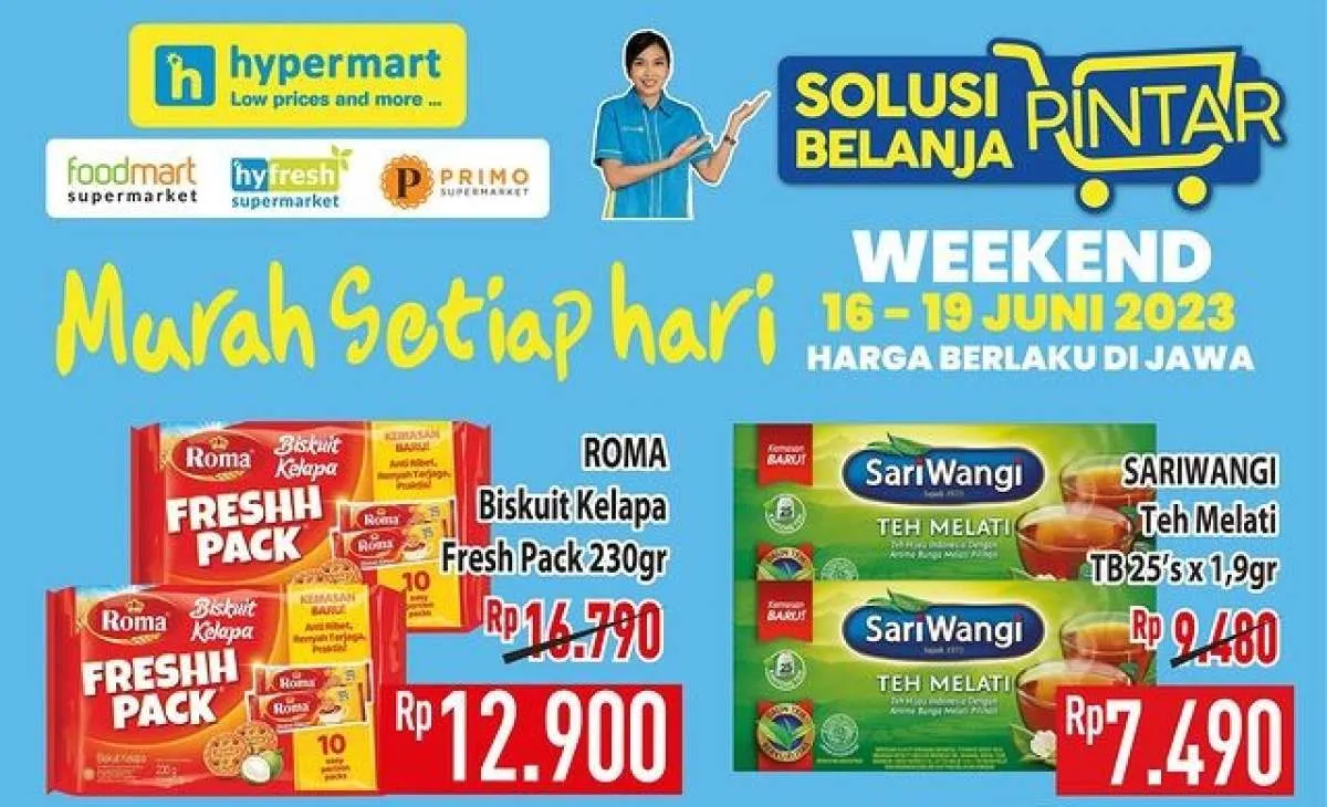 Katalog JSM Hypermart Periode 16-19 Juni 2023, Cek untuk Belanja Hemat di Akhir Pekan