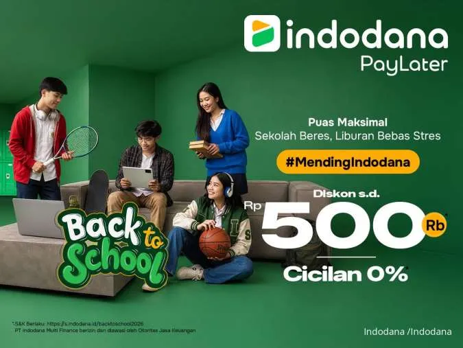 Beli Laptop hingga Perlengkapan Sekolah Anak, Nikmati Diskon dari Indondana Paylater