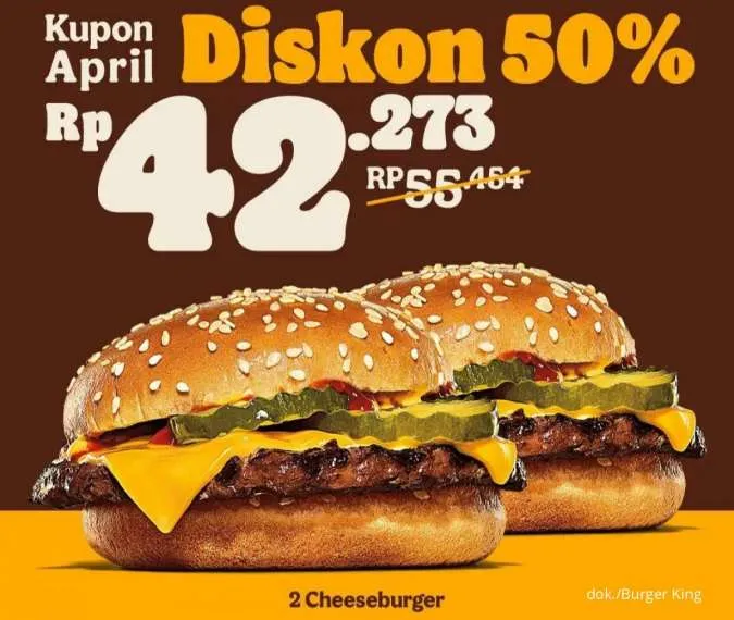 Promo Burger King Kupon April