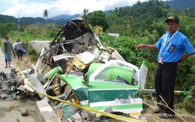 KNKT Selidiki Kecelakaan Twin Otter Trigana Air