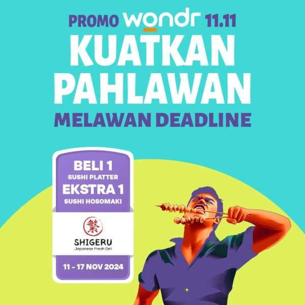 Promo 11.11 Wondr by BNI di Shigeru 11-17 November 2024