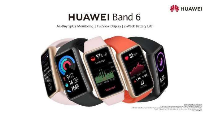 Tawarkan fitur lebih canggih, berikut rincian speisifkasi Huawei Smart Band 6