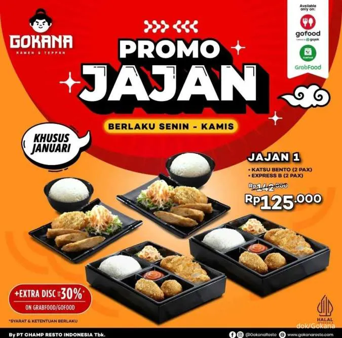 Promo Gokana paket weekday senin-kamis