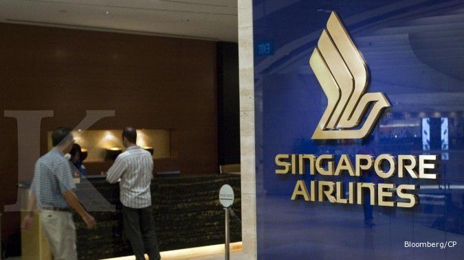 Laba Singapore Airlines anjlok 54% di kuartal III