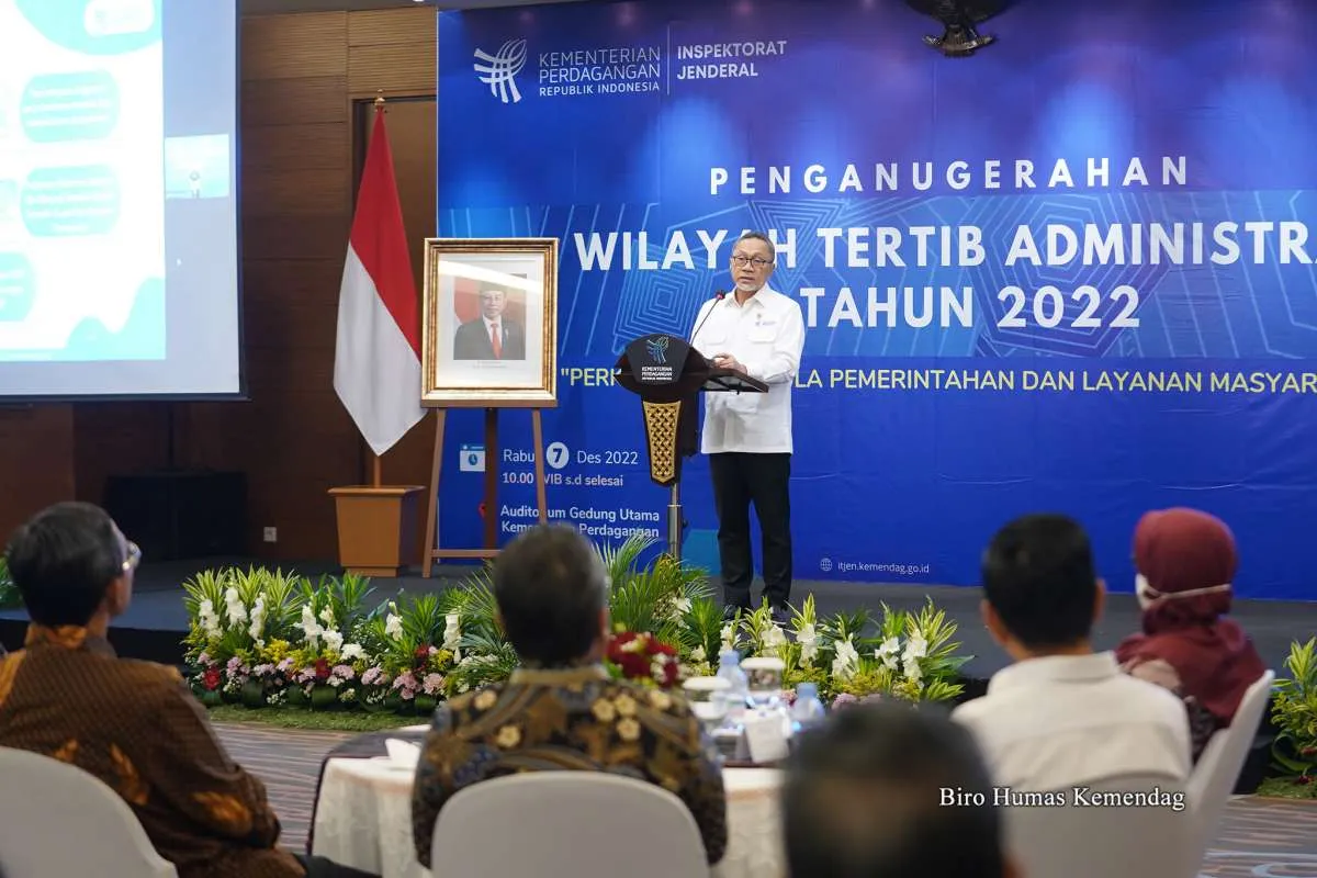 Penganugerahan WTA 2022, Mendag: Kemendag Tingkatkan Sistem Pengendalian Internal