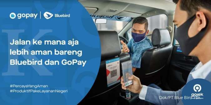 Kini bayar taksi Bluebird lebih aman dan praktis dengan QRIS GoPay 