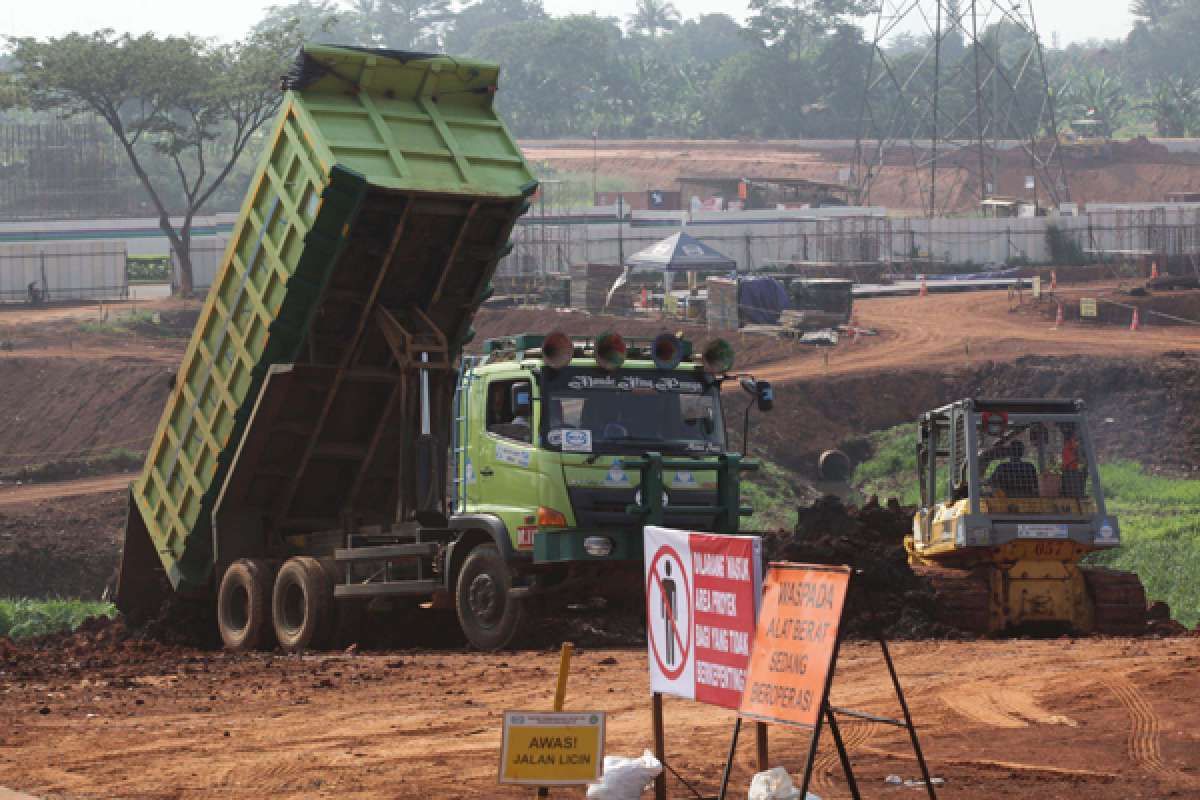 Progres pembangunan jalan tol Serbaraja