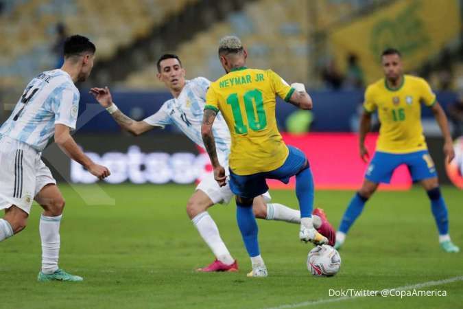 Jadwal kualifikasi Piala Dunia 2022 Argentina vs Brasil: Selecao balas Albiceleste