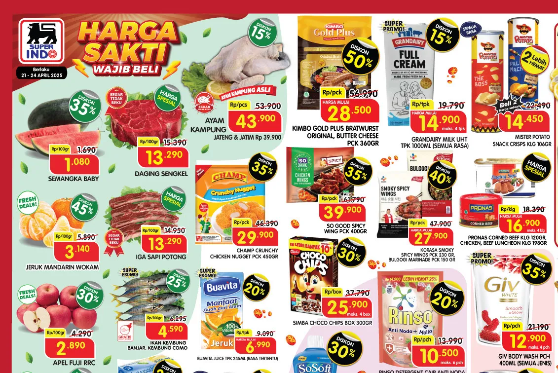 Promo Superindo Weekday 21-24 April 2025