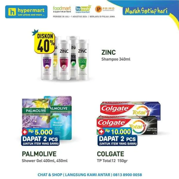 Promo Hypermart Hyper Diskon Weekday Periode 30 Juli-1 Agustus 2024