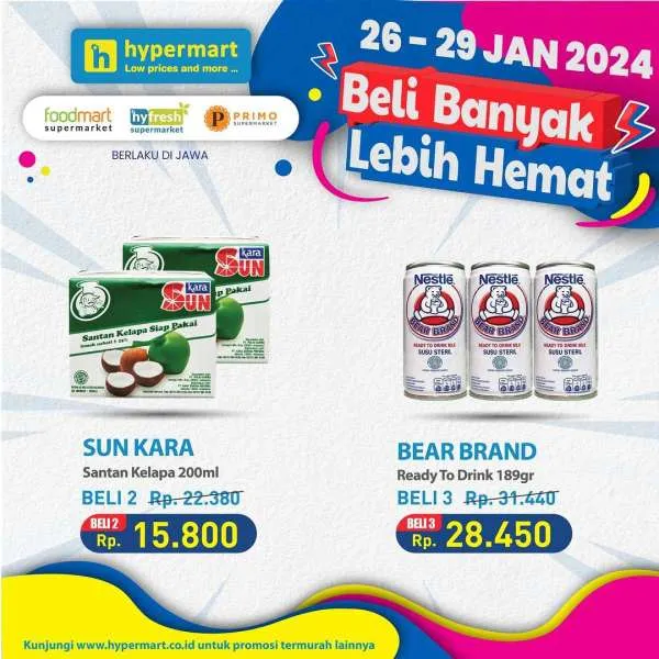 Promo Hypermart Beli Banyak Lebih Hemat Periode 26-29 Januari 2024