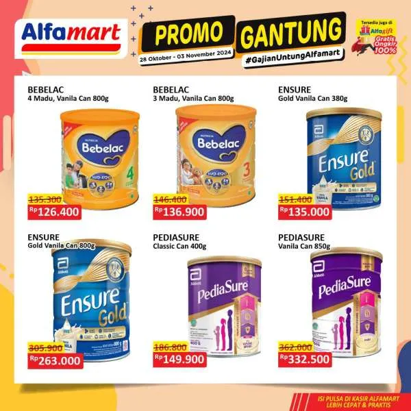 Promo Alfamart Gantung Periode 28 Oktober-3 November 2024