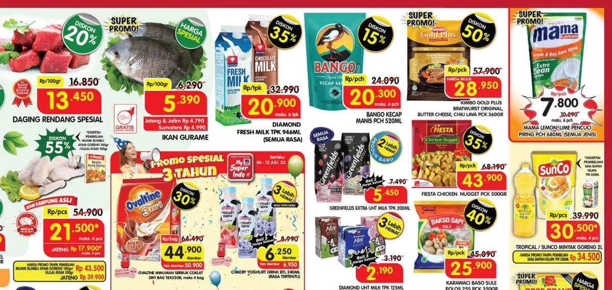 Harga Promo Superindo Hari Ini 12 Juli 2023, Banyak Diskon di Pertengahan Pekan