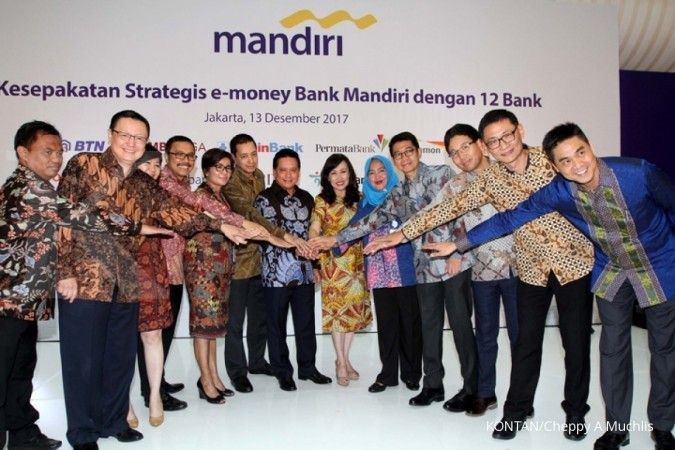 Bank Mandiri kerja sama e-money dengan 12 bank