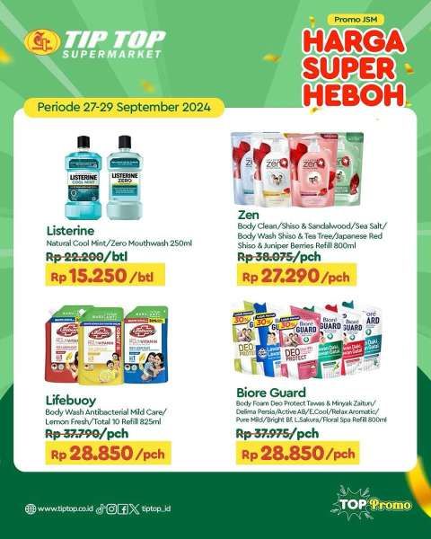 Promo JSM Tip Top Weekend 27-29 September 2024