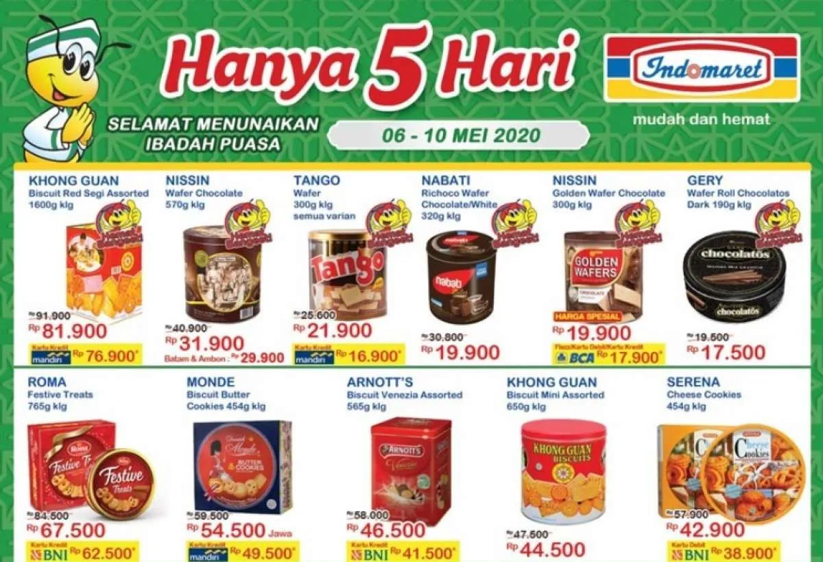 Promo Indomaret Hanya 5 Hari terbaru, 6-10 Mei 2020