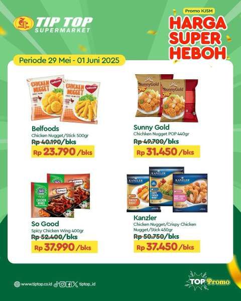 Promo KJSM Tip Top Supermarket 29 Mei-1 Juni 2025