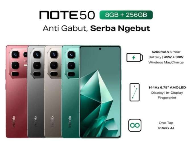 Harga Infinix Note 50 Hanya Rp 2 Jutaan, Mari Intip Spesifikasinya