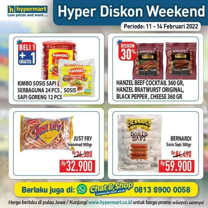 Promo Hypermart Hyper Diskon Weekend Periode 11-14 Februari 2022