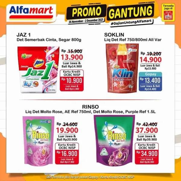 Promo Alfamart Gantung 26 November-2 Desember 2021
