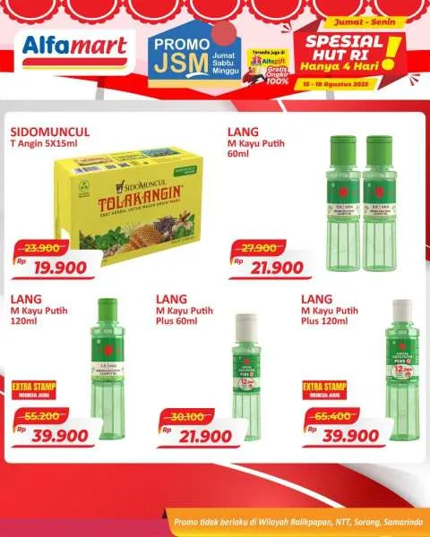 Promo JSM Alfamart Periode 15-18 Agustus 2025