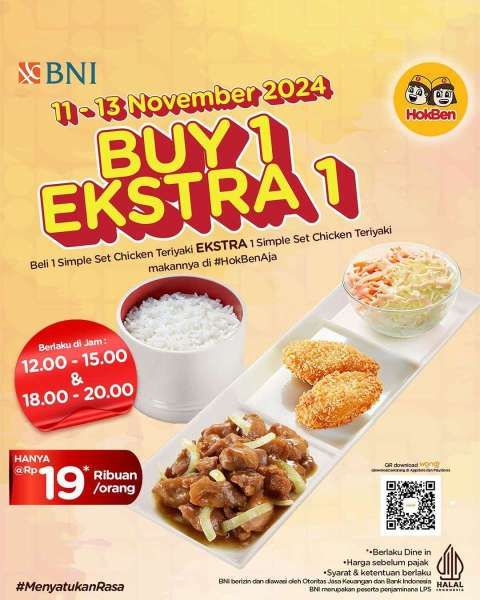 Promo 11.11 di HokBen 11-13 November 2024