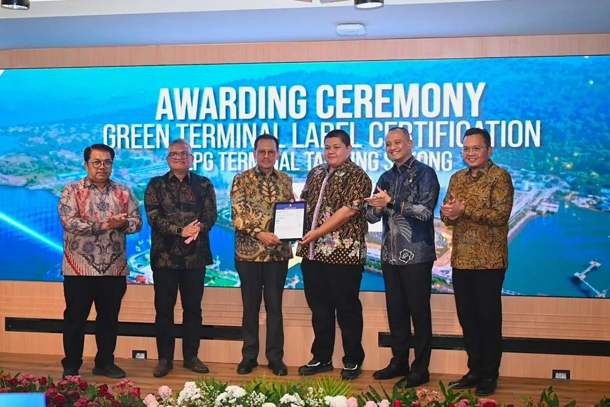 Terminal LPG Tanjung Sekong Pertamina Raih Sertifikasi Hijau Pertama di Dunia