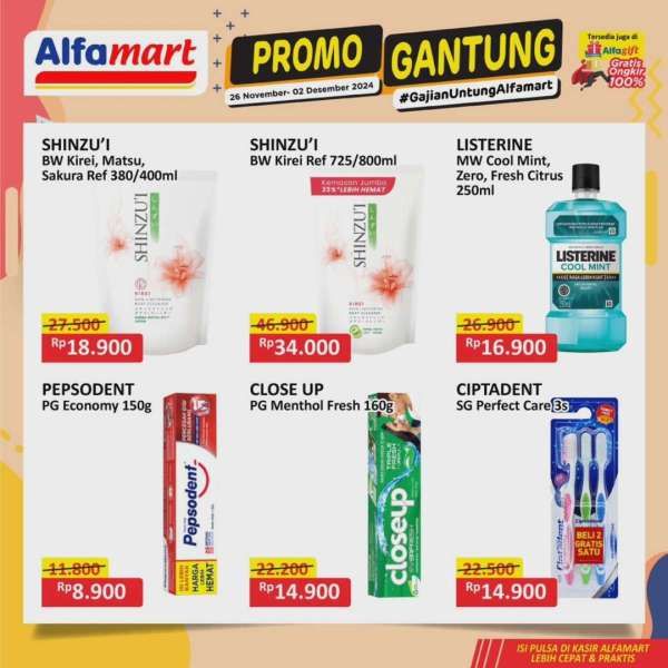 Promo Alfamart Gantung 26 November-2 Desember 2024