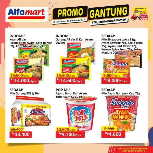 Promo Alfamart Gantung 26 November-2 Desember 2024